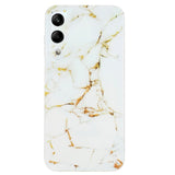 EIDERWOOD Samsung Galaxy S25 Edge Flexible Plastic Case with Marble Pattern - White