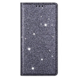 EIDERWOOD Samsung Galaxy S25 Edge Faux Leather Flip Case with Wallet - Glitter - Grey