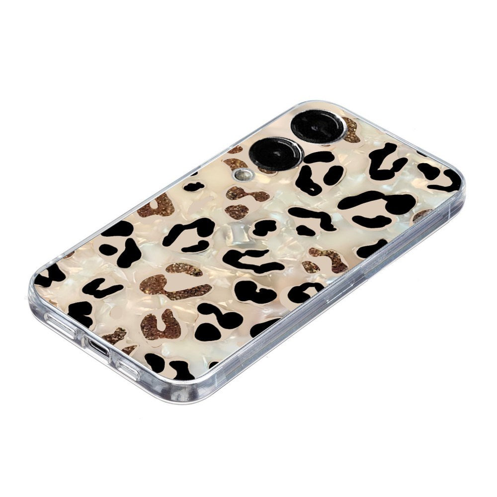 EIDERWOOD Samsung Galaxy S25 Edge Flexible Plastic Case with Motif - Transparent / Leopard