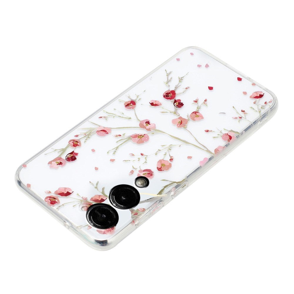 EIDERWOOD Samsung Galaxy S25 Edge Flexible Plastic Case with Motif - Transparent / Flowers