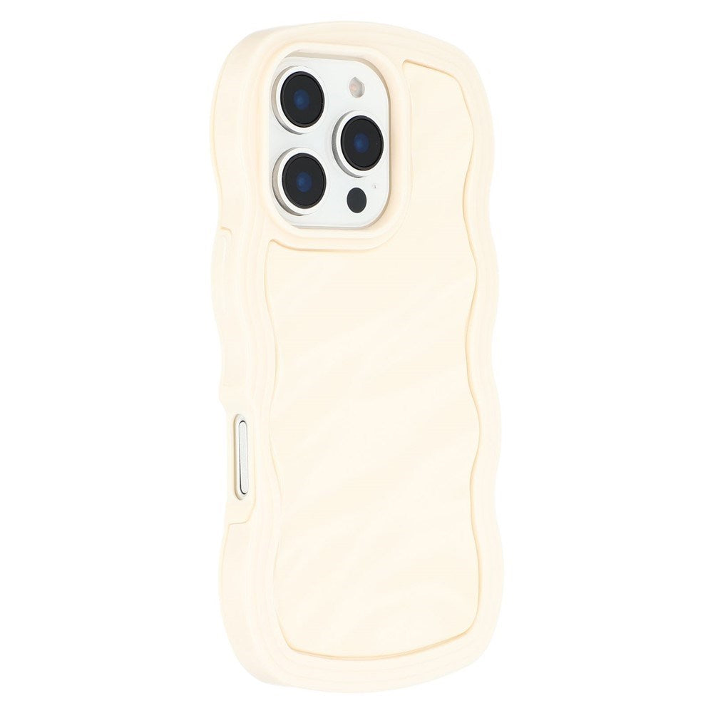 iPhone 16 Pro Max EIDERWOOD Hybrid Plastic Wavy Case – Beige