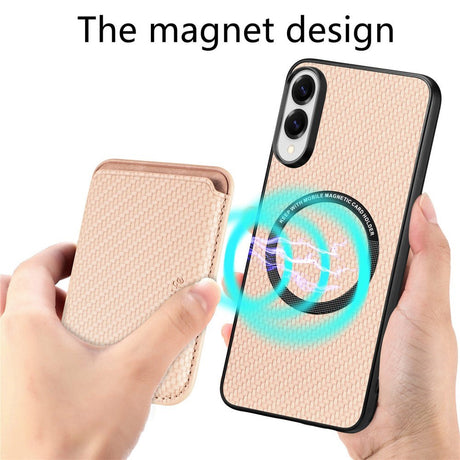 EIDERWOOD Samsung Galaxy S25 Edge Case with Removable Card Holder - Beige