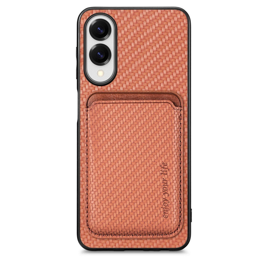 EIDERWOOD Samsung Galaxy S25 Edge Case with Removable Card Holder - Brown
