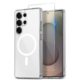 NORTHJO Samsung Galaxy S25 Ultra 360° Protection Set with Screen Protection & Hybrid Case - MagSafe Compatible - Transparent