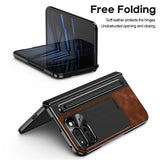 EIDERWOOD Google Pixel 10 Pro Fold Case with Faux Leather Back - Kickstand - Stylus Holder - Black / Brown