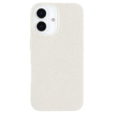 EIDERWOOD IPhone 16 Flexible Plastic Case with Glitter - White