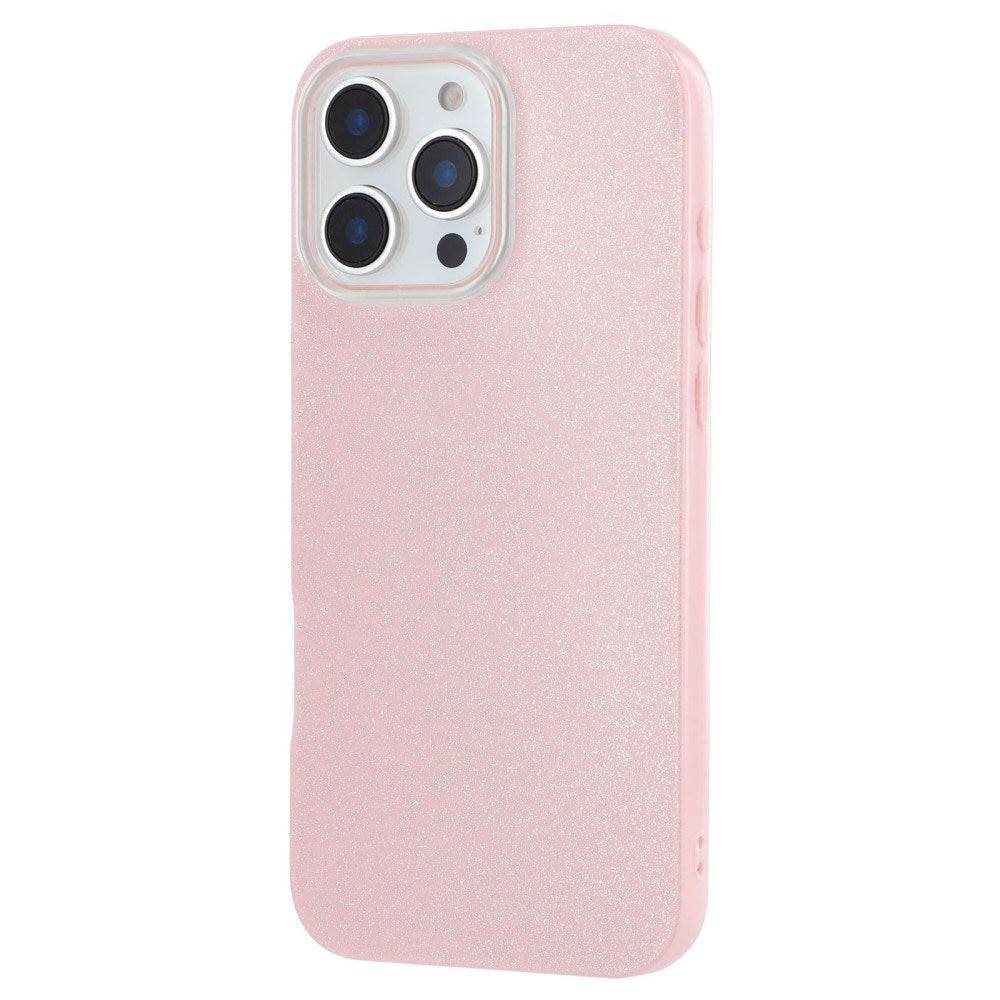 EIDERWOOD IPhone 16 Pro Flexible Plastic Case with Glitter - Pink