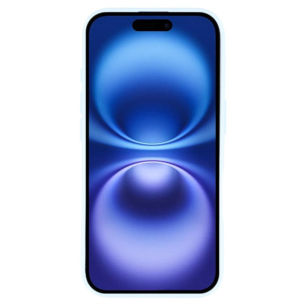 EIDERWOOD IPhone 16 Pro Flexible Plastic Case with Glitter - Light Blue