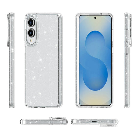 EIDERWOOD Samsung Galaxy S25 Edge Hybrid Glitter Cover - Transparent