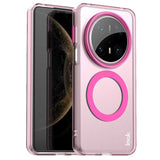 IMAK Huawei Mate 70 Pro+ / 70 Pro Hybrid Plastic Case - MagSafe Compatible - Transparent / Pink