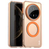 IMAK Huawei Mate 70 Pro+ / 70 Pro Hybrid Plastic Case - MagSafe Compatible - Transparent / Orange