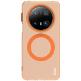 IMAK Huawei Mate 70 Pro+ / 70 Pro Hybrid Plastic Case - MagSafe Compatible - Transparent / Orange