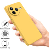 Xiaomi Poco F7 Pro EIDERWOOD Silicone Case with Strap - Yellow