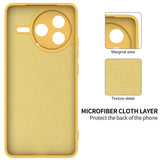 Xiaomi Poco F7 Pro EIDERWOOD Silicone Case with Strap - Yellow