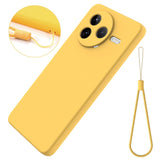 Xiaomi Poco F7 Pro EIDERWOOD Silicone Case with Strap - Yellow