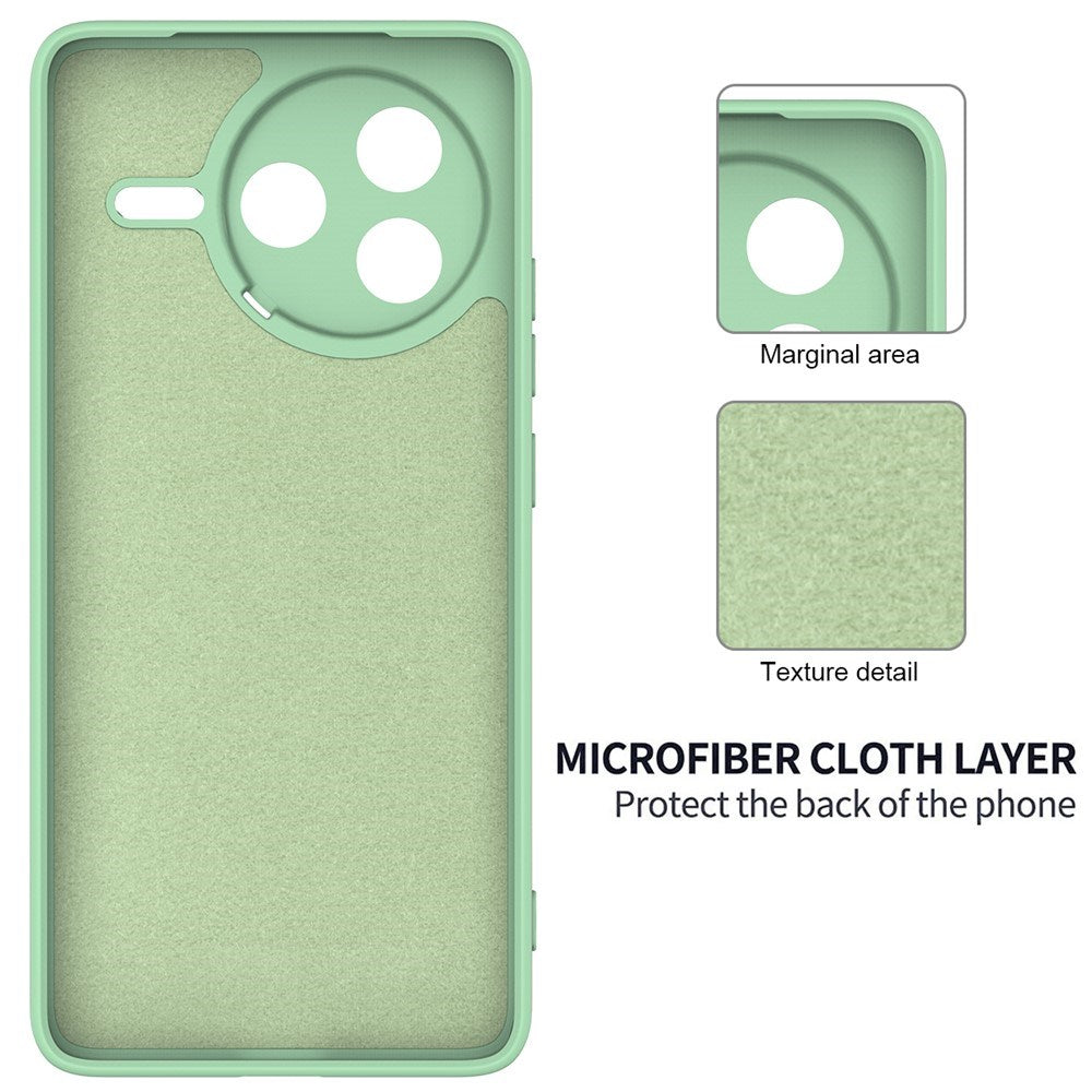 Xiaomi Poco F7 Pro EIDERWOOD Silicone Case with Strap - Green