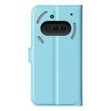 EIDERWOOD Nothing Phone (3a) Faux Leather Flip Case with Cardholder & Stand Function - Blue