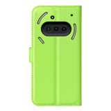 EIDERWOOD Nothing Phone (3a) Faux Leather Flip Case with Cardholder & Stand Function - Green