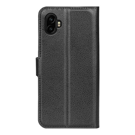 EIDERWOOD Samsung Galaxy Xcover 7 Pro Faux Leather Flip Case with Cardholder & Stand Function - Black