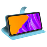 EIDERWOOD Samsung Galaxy Xcover 7 Pro Faux Leather Flip Case with Cardholder & Stand Function - Blue