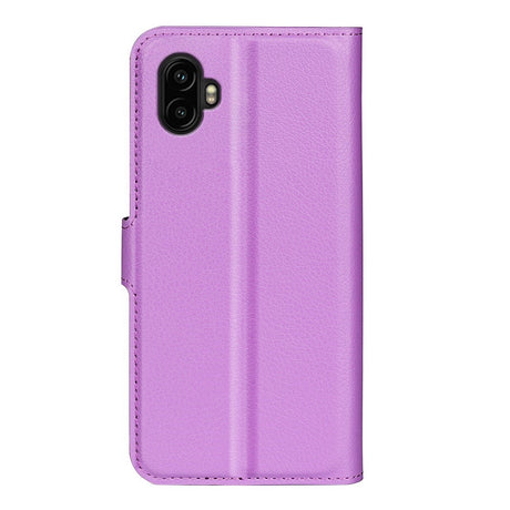 EIDERWOOD Samsung Galaxy Xcover 7 Pro Faux Leather Flip Case with Cardholder & Stand Function - Purple