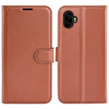 EIDERWOOD Samsung Galaxy Xcover 7 Pro Faux Leather Flip Case with Cardholder & Stand Function - Brown
