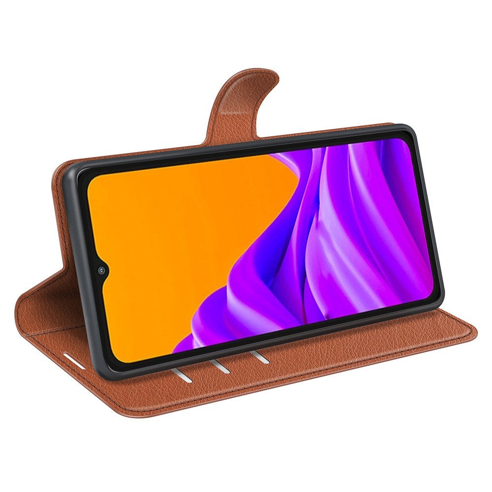 EIDERWOOD Samsung Galaxy Xcover 7 Pro Faux Leather Flip Case with Cardholder & Stand Function - Brown