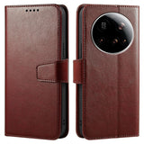 EIDERWOOD Xiaomi 15 Ultra Imitated Leather Flip Case - Brown