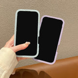 EIDERWOOD iPhone 16 Hybrid Case with Bows and Rhinestones - Transparent / White