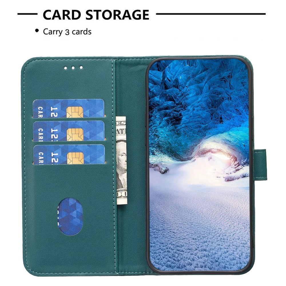 OPPO A5 Pro (4G / 5G) BINFEN Faux Leather Flip Case with Card Holder & Stand Function - Green