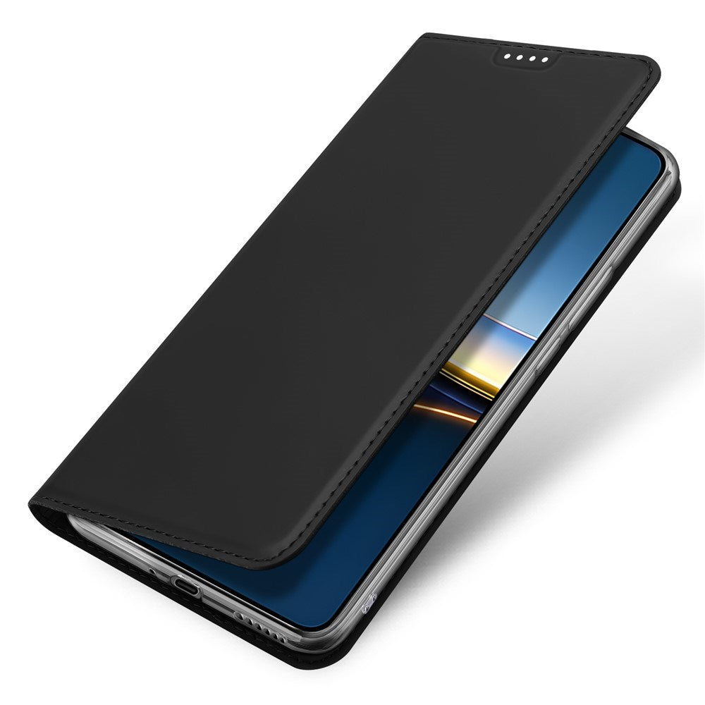 Xiaomi Poco F7 Pro EIDERWOOD Faux Leather Flip Case with Card Holder & Stand Function – Black