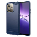 Oppo A5 Pro (4G / 5G) EIDERWOOD Brushed Carbon Fiber Plastic Case - Blue