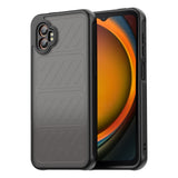 EIDERWOOD Samsung Galaxy Xcover 7 Pro Hybrid Plastic Case with Matte Back - Transparent / Black