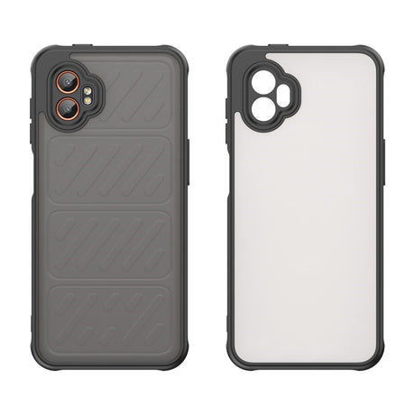 EIDERWOOD Samsung Galaxy Xcover 7 Pro Hybrid Plastic Case with Matte Back - Transparent / Black