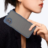 EIDERWOOD Samsung Galaxy Xcover 7 Pro Hybrid Plastic Case with Matte Back - Transparent / Blue