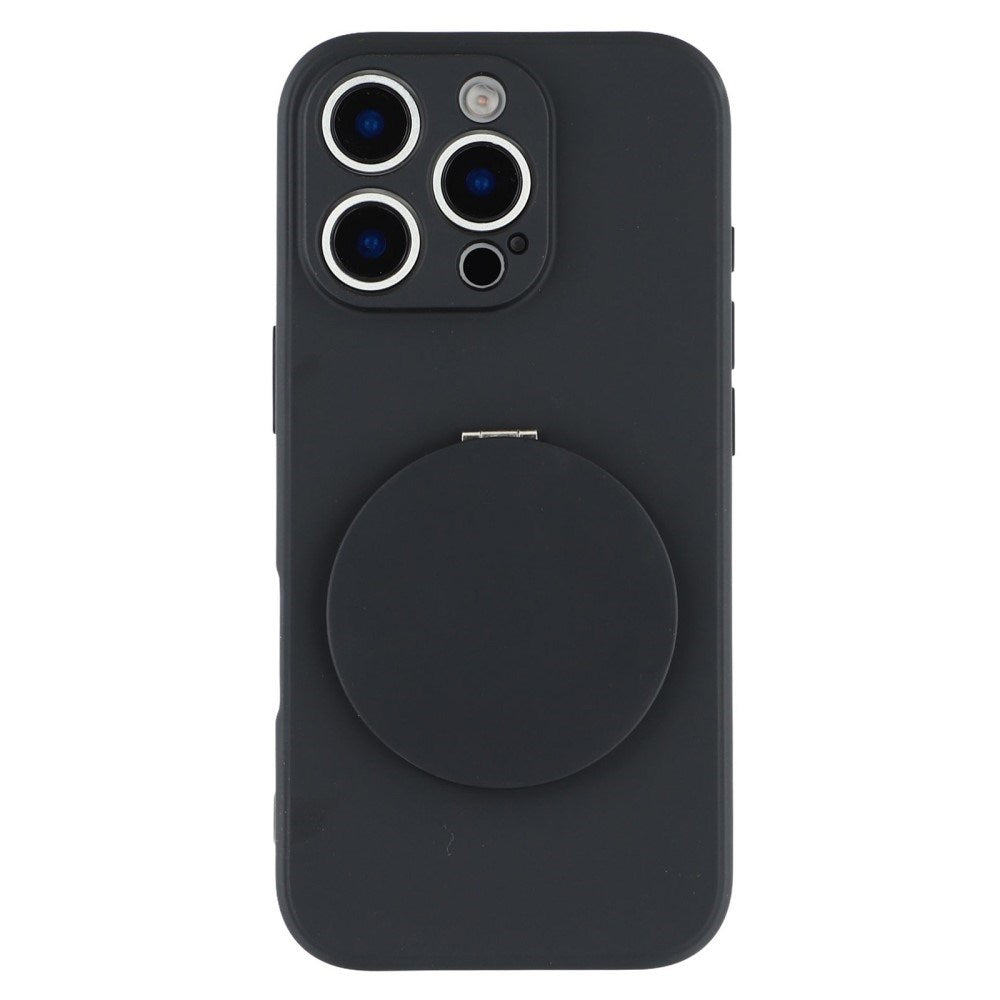 EIDERWOOD iPhone 16 Pro Hybrid Case incl. Kickstand with Mirror - Black