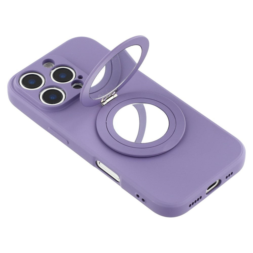 EIDERWOOD iPhone 16 Pro Hybrid Case incl. Kickstand with Mirror - Purple