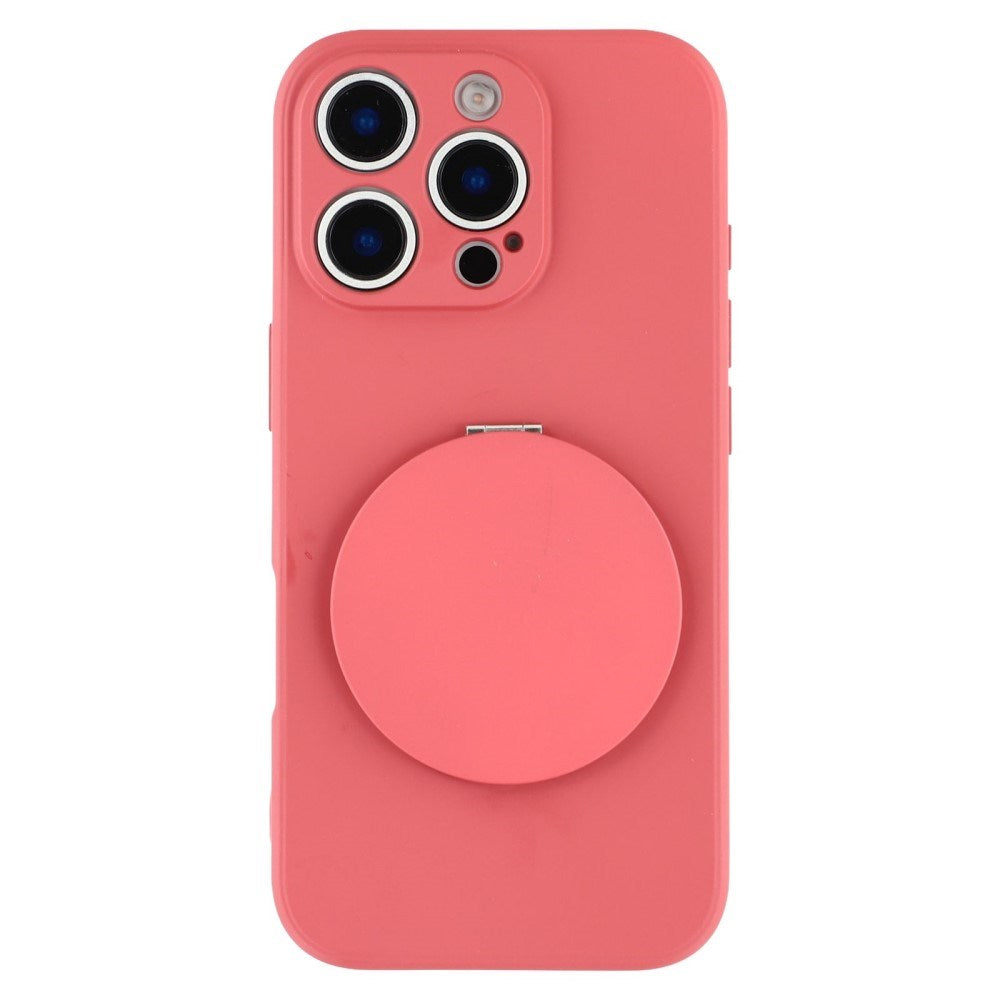 EIDERWOOD iPhone 16 Pro Hybrid Case incl. Kickstand with Mirror - Coral Red
