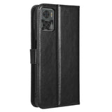 EIDERWOOD Motorola Moto E22 / E22i Leather Flip Case with Stand & Wallet - Black
