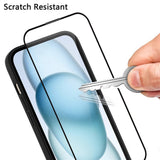 iPhone 16e Set with Flexible Plastic Case - Screen Protector - Lanyard - Blue