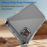 EIDERWOOD Samsung Galaxy Xcover 7 Pro 2-in-1 Set Flexible Plastic Case with Tempered Glass Screen Protector - Transparent