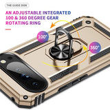 EIDERWOOD Google Pixel 10 Pro XL Hybrid Craftsman Case with 360 Rotatable Kickstand - Gold