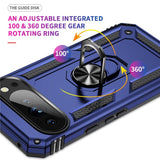 EIDERWOOD Google Pixel 10 Pro XL Hybrid Craftsman Case with 360 Rotatable Kickstand - Blue