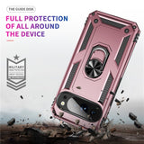 EIDERWOOD Google Pixel 10 Pro XL Hybrid Craftsman Case with 360 Rotatable Kickstand - Rose Gold