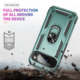 EIDERWOOD Google Pixel 10 Pro XL Hybrid Craftsman Case with 360 Rotatable Kickstand - Green