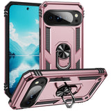 EIDERWOOD Google Pixel 10 / 10 Pro Tough Case with 360 Rotatable Kickstand - Rose Gold