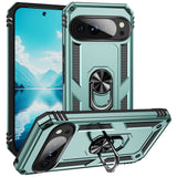 EIDERWOOD Google Pixel 10 / 10 Pro Tough Case with 360 Rotatable Kickstand - Green