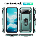 EIDERWOOD Google Pixel 10 / 10 Pro Tough Case with 360 Rotatable Kickstand - Green