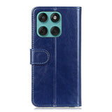 EIDERWOOD Motorola Edge 60 Fusion Faux Leather Flip Case with Cardholder & Stand Function - Blue
