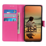 EIDERWOOD Motorola Edge 60 / Edge 60 Fusion Litchi Faux Leather Flip Case with Wallet & Stand Function - Pink